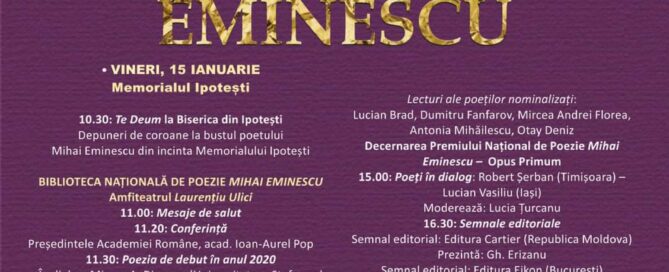 15 ianuarie - Ziua Culturii Naționale