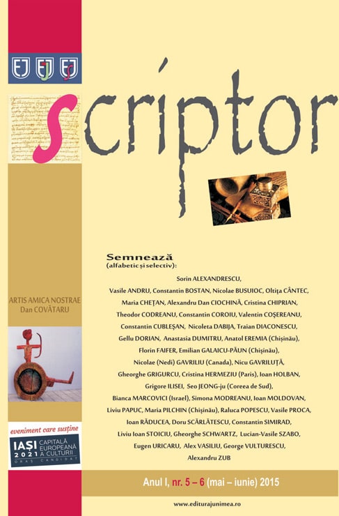 Scriptor Anul I, nr. 5-6 (mai-iunie) 2015