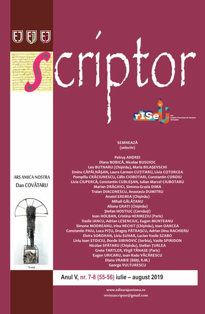 Scriptor Anul V, nr. 7-8 (iulie-august) 2019