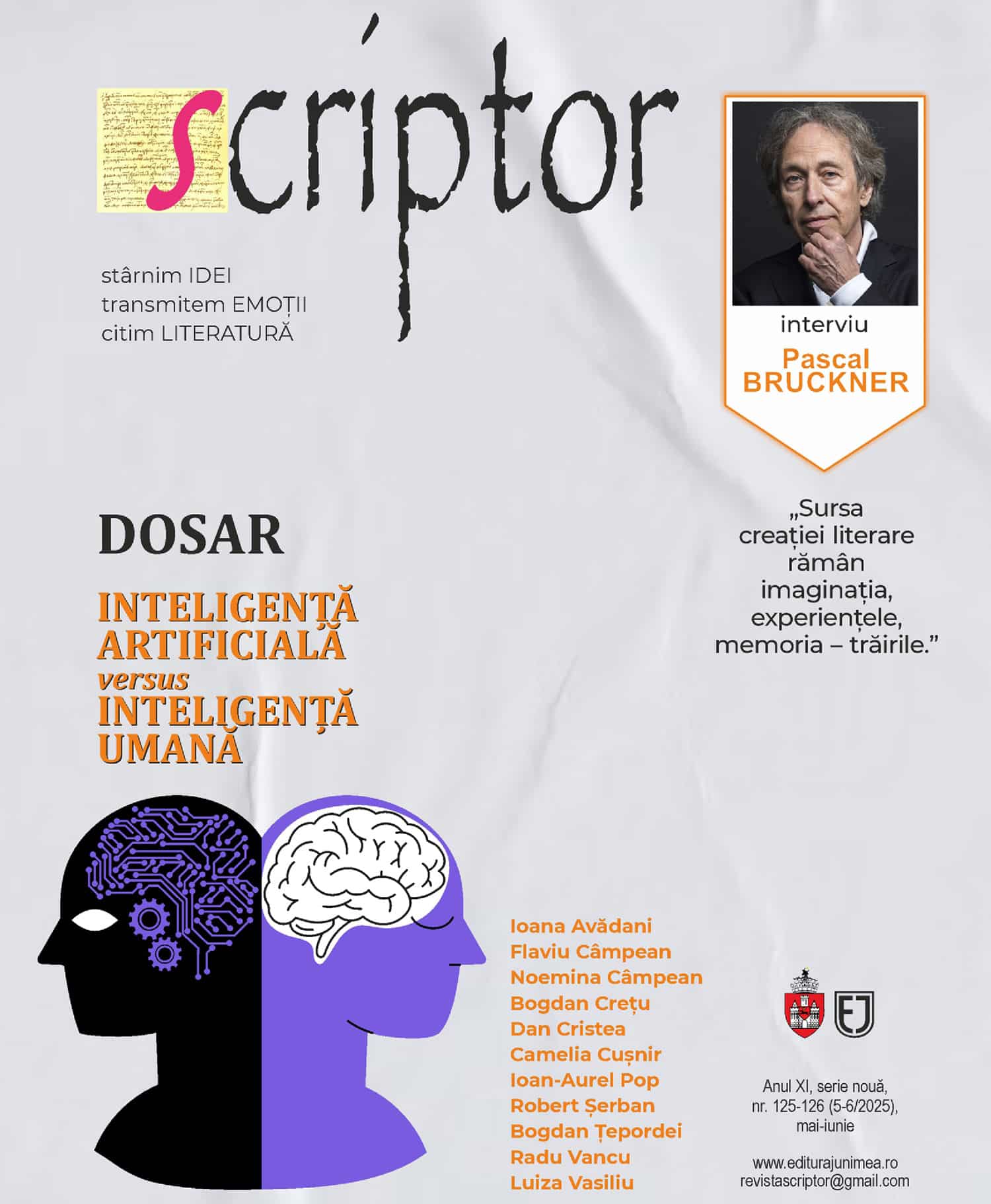 Scriptor Anul XI, nr. 5-6 (mai-iunie) 2025 (125-126)