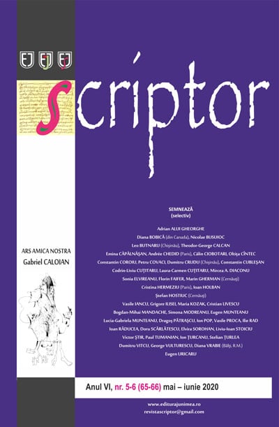 Scriptor Anul VI, nr. 5-6 (mai-iunie) 2020