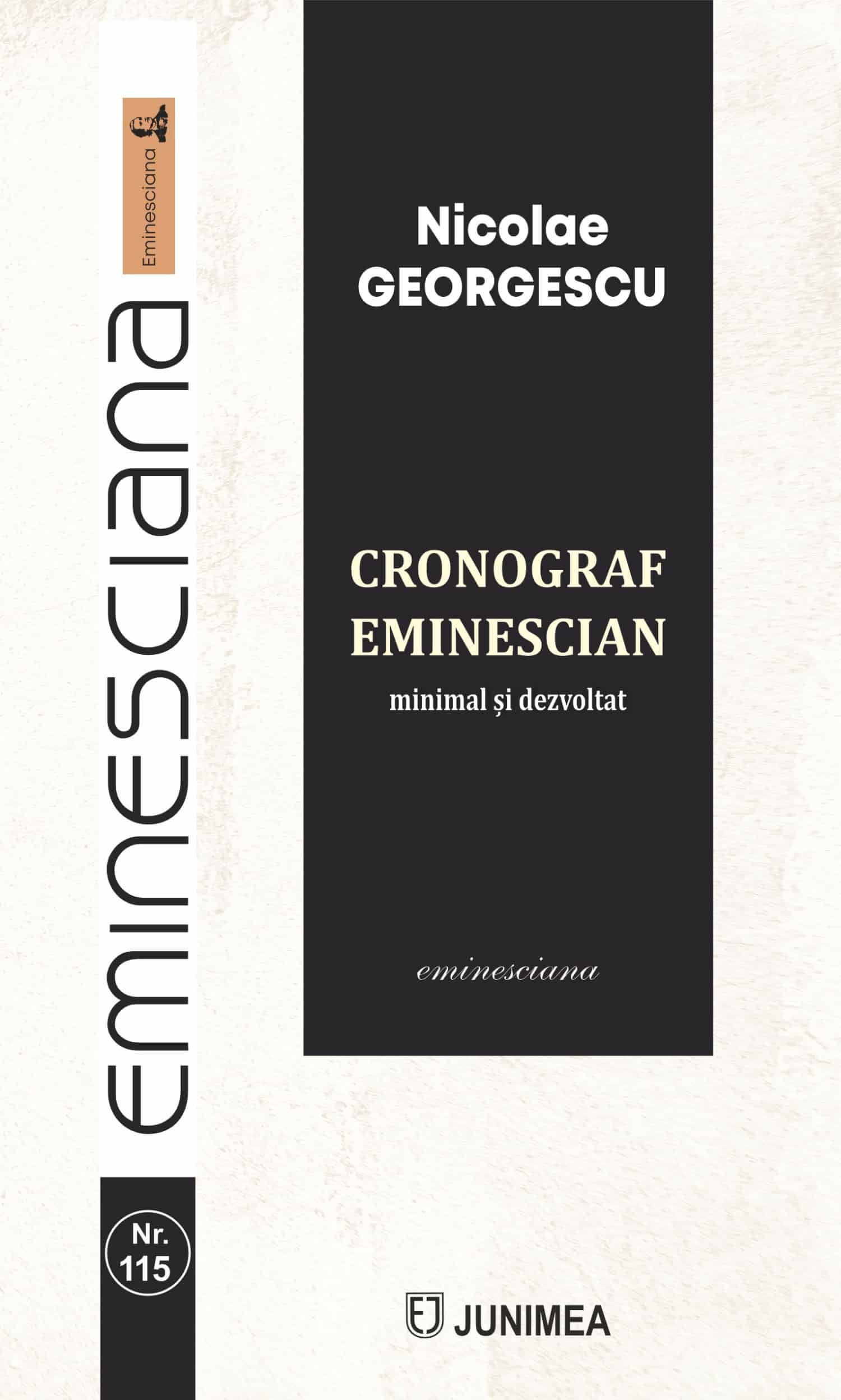 Cronograf eminescian minimal și dezvoltat