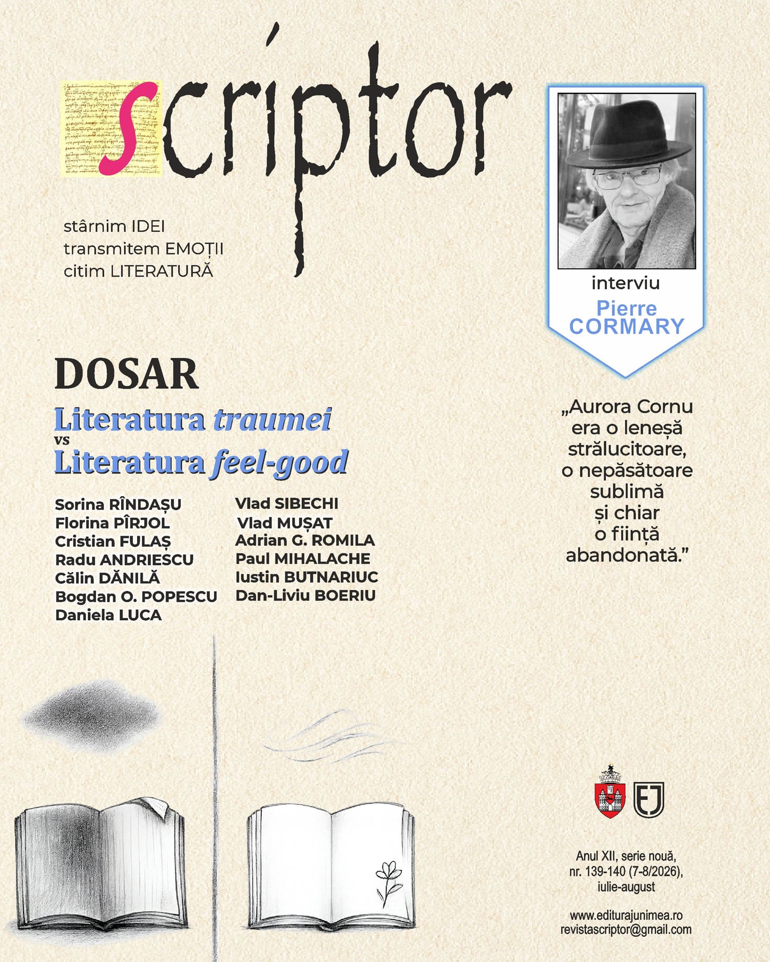 Scriptor Anul XII, nr. 7-8 (iulie-august) 2026 (139-140)